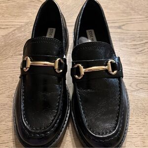 STEVE MADDEN MISTOR Shoes Black Leather 8.5